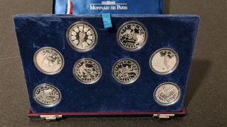 5,15 Oz Plata Pura 8 Monedas Mundial Francia 1998