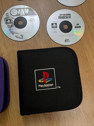 Lote Juegos PS1/PS2 + 2 Estuches PlayStation
