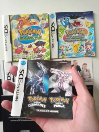 Manuales Pokémon Ranger, sombras, Perla originales
