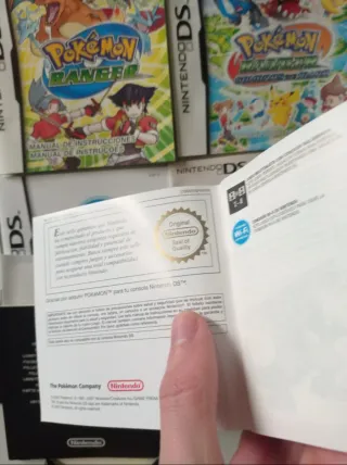 Manuales Pokémon Ranger, sombras, Perla originales