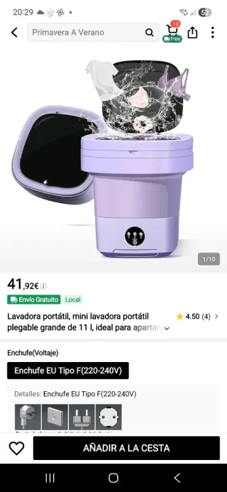 Lavadora Portátil Compacta