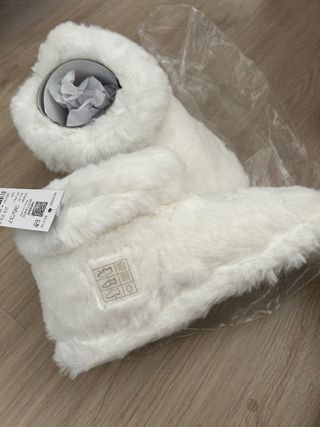 Pantuflas Etam blancas talla 36/37