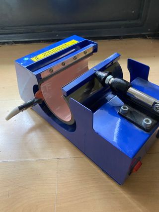 Máquina para sublimar tazas azul