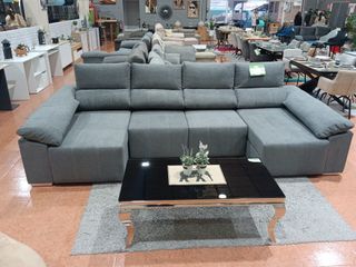 Sofá Cama Chaise Longue Gris