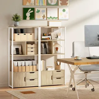 Librería Estantería Madera y Metal