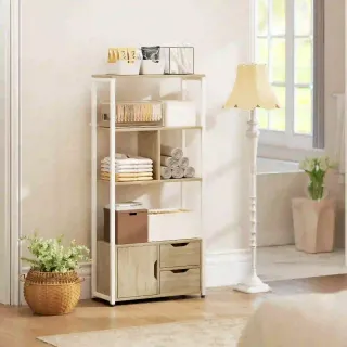 Librería Estantería Madera y Metal