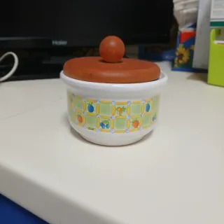 Set colazione ceramica e legno