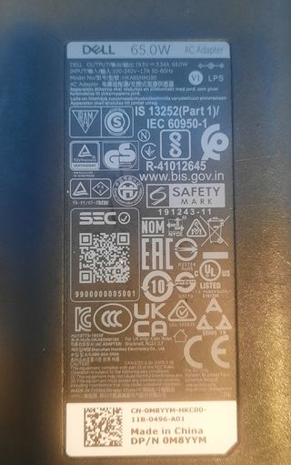 Dell’ Caricabatteria Originale Dell LA65NM130 65W