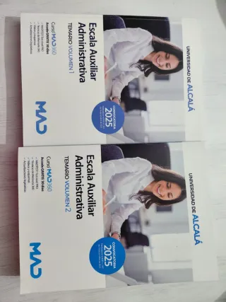 Temario Auxiliar Administrativa MAD Vol. 1 y 2