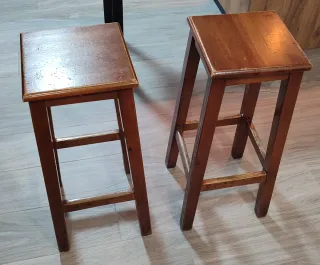 Taburetes de cocina de madera (2 unidades)
