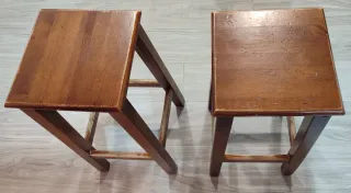 Taburetes de cocina de madera (2 unidades)