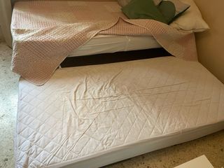 2 Camas 90x190 tipo canguro con colchones