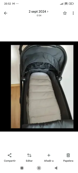 Cochecito de bebé negro