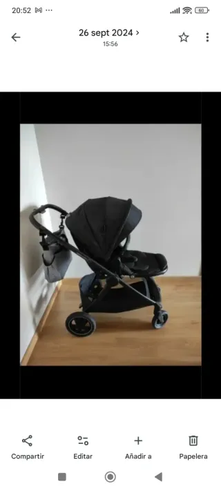 Cochecito de bebé negro