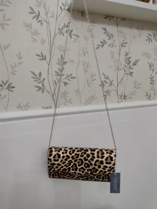 Borsa a tracolla leopardata