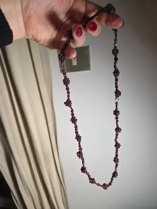 Collana pietre granata