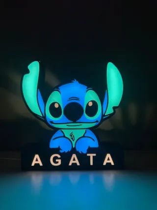 Lampada personalizzata Stitch