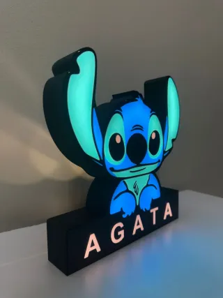 Lampada personalizzata Stitch