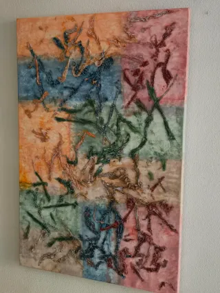 Pintura acrílica abstracta