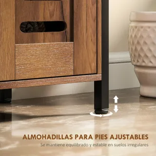 Mueble Bajo Lavabo Industrial Madera y Metal