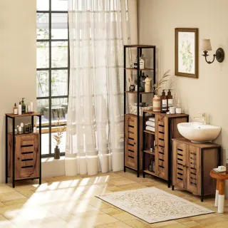 Mueble Bajo Lavabo Industrial Madera y Metal