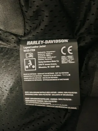 Chaqueta de cuero Harley-Davidson “Legend” origina