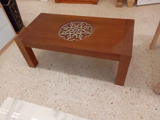 Mesa de centro madera con resina