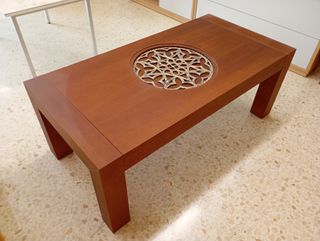 Mesa de centro madera con resina