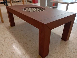 Mesa de centro madera con resina