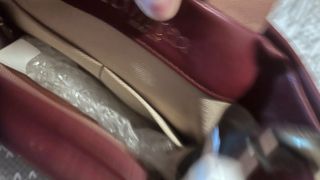 Borsa Lamnea pelle artigianale donna Colore bordò