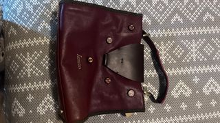 Borsa Lamnea pelle artigianale donna Colore bordò