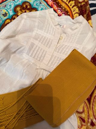 Traje Fallero 6 años Chaleco Verde