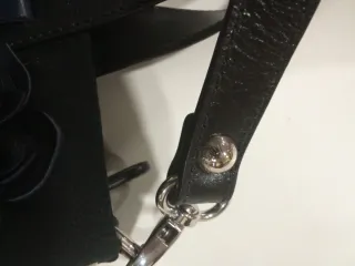 Bolso Braccialini Piel Negro y Morado