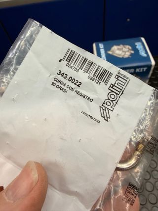 Codo carburador 90° Polini