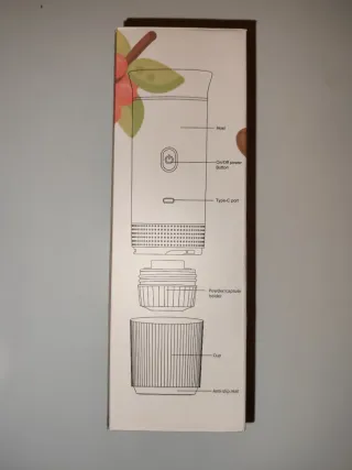 Cafetera Portátil Para Cápsulas Espresso y Molido