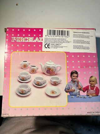 Set de té de porcelana 11 piezas