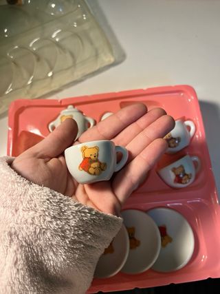 Set de té de porcelana 11 piezas