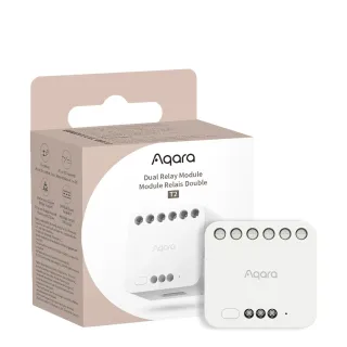 Aqara Módulo Relé Doble T2, Requiere Aqara Zigbee 3.0 HUB