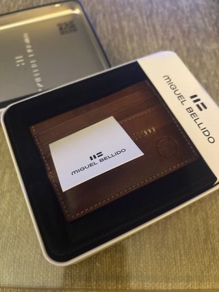 Tarjetero piel vacuno Miguel Bellido