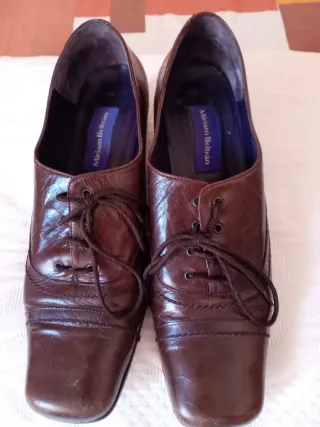 ZAPATOS PIEL MUJER MARRON