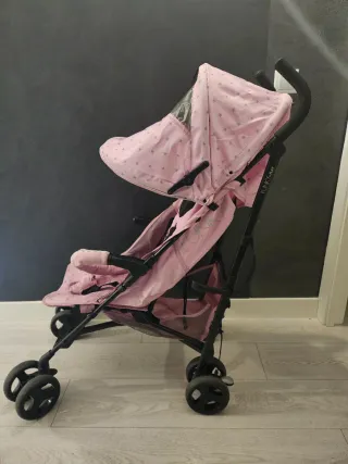 Silla de paseo niña rosa