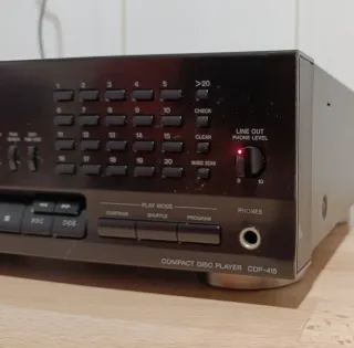 Reproductor CD Sony CDP-415 Negro