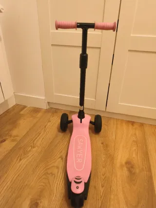 Patinete 3 Ruedas Rosa Sawyer luces led