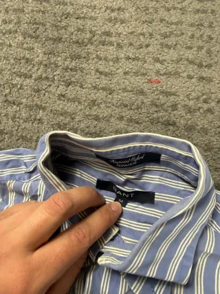 ¡¡OFERTA!! Talla M Camisa Gant Rayas Azul y Blanco