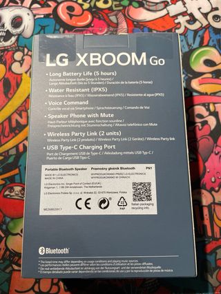 Altavoz Bluetooth LG XBOOM Go PN1
