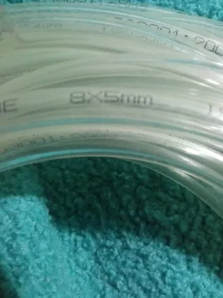 Tubo PVC Transparente 8x5mm 10m