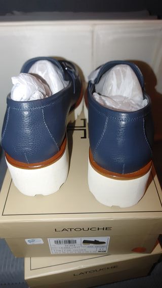 Mocasines Latouche Mujer Talla 41 Azul