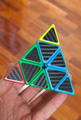 Lote de 3 Cubos de Rubik (fibra de carbono)