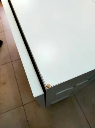 Mesa de cocina extensible Ikea blanca