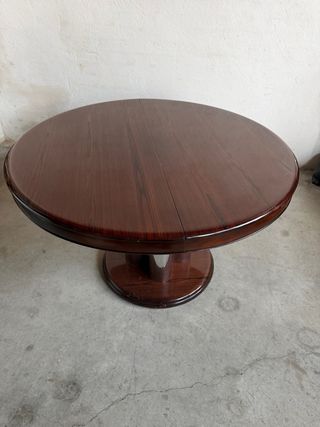 Mesa redonda madera y metal